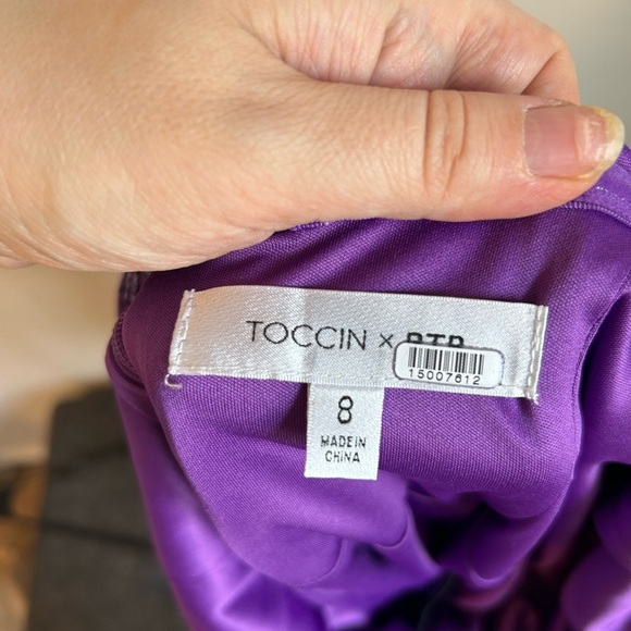 TOCCIN X RTR Design Collective Sequin Asymmetrical Dress - Picture 6 of 11